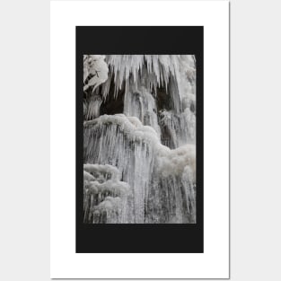 Frozen Melincourt Waterfalls, Resolven Posters and Art